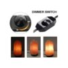 Haraqi Cable de lámpara de sal del Himalaya y bombilla con_4