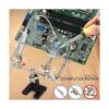 RamPro soporte con lupa de mano y cuello flexible con luz
