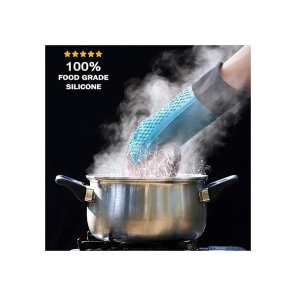 Auzilar Guantes de cocina de silicona guantes resistentes