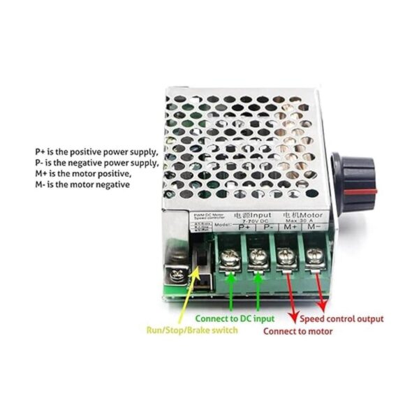 RioRand Interruptor controlador de velocidad del motor de