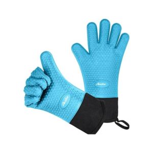 Auzilar Guantes de cocina de silicona guantes resistentes