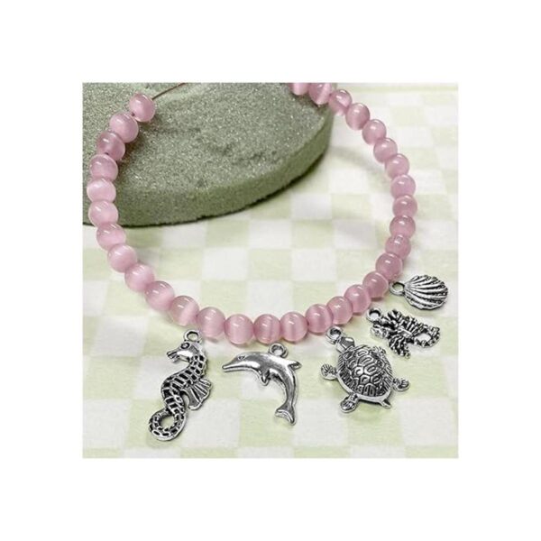 Cuentas de tortuga con dije de mar para hacer joyas_3