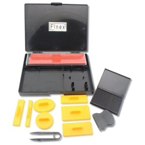 Finex Kit de impresión de sellos de goma para bricolaje_1