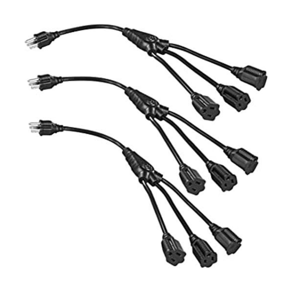 DEWENWILS Divisor de cable de extensión de luz de 18