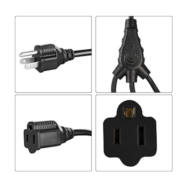 DEWENWILS Divisor de cable de extensión de luz de 18
