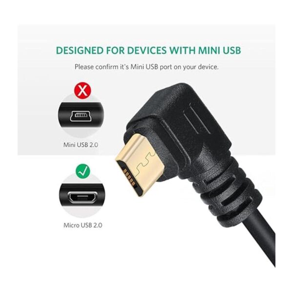 Cable de carga rápida USB corto de 90 grados cable micro_2