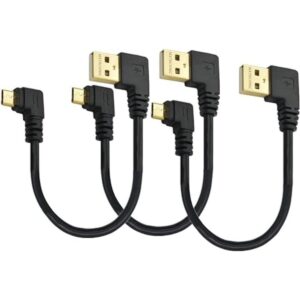 Cable de carga rápida USB corto de 90 grados cable micro_1