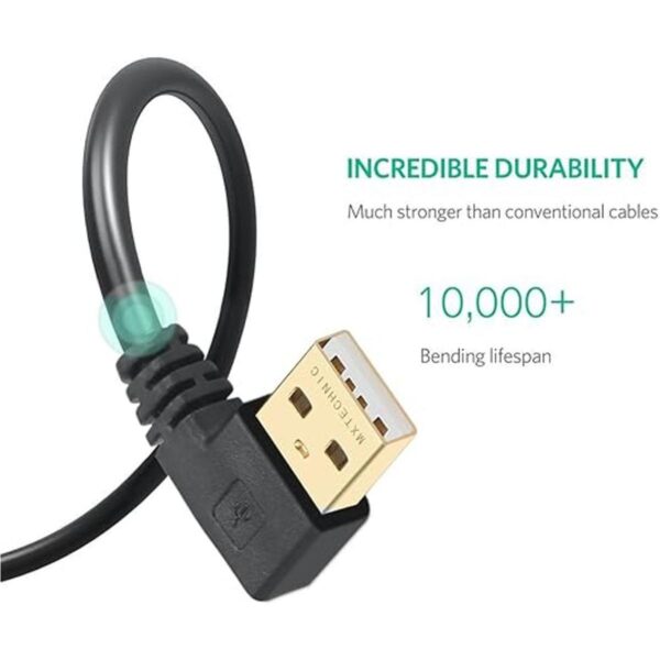 Cable de carga rápida USB corto de 90 grados cable micro_4