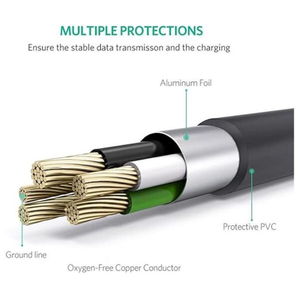 Cable de carga rápida USB corto de 90 grados cable micro_3