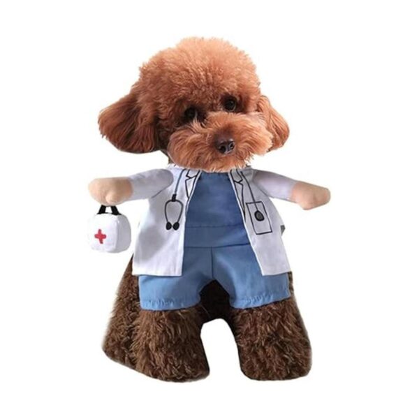 NACOCO Dog Cat Doctor Costume Pet Doctor Clothing