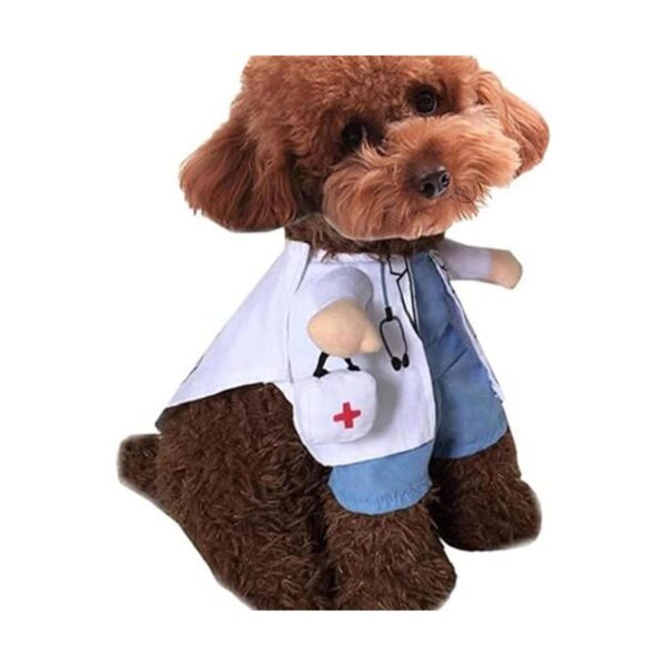NACOCO Dog Cat Doctor Costume Pet Doctor Clothing