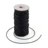Cuerda elástica de 100 yardas para hacer joyas negro