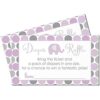 Purple Elephant Ticket de la rifa del pañal 25 tarjetas_6
