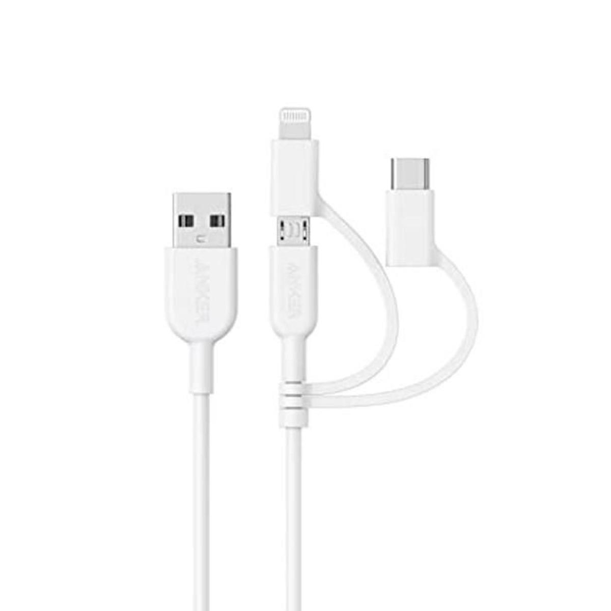 Anker Powerline II Cable 3 en 1 LightningType CMicro