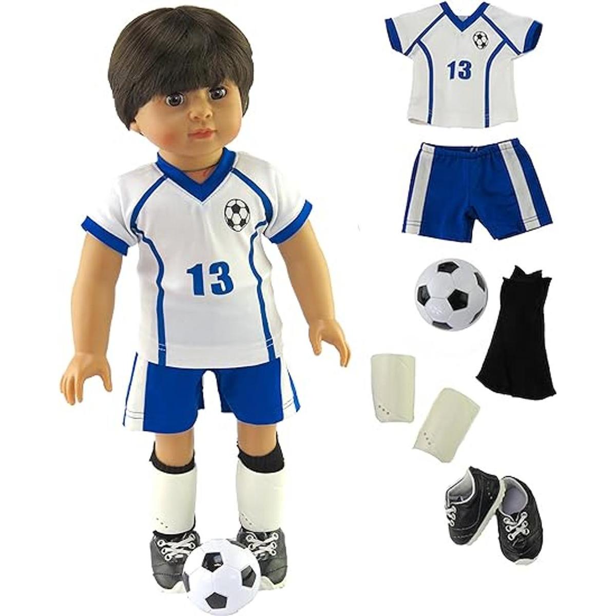 American Fashion Uniforme de fútbol azul y blanco con
