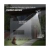 Luz solar LED con sensor de movimiento de 1400 lúmenes de