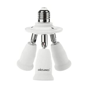 Dicuno 5 en 1 E26E27 Adaptador de enchufe soporte de_1