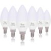 Simba Lighting Bombillas LED de candelabro B11 C37 con_1