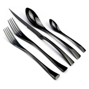 JANKNG Juego de cubiertos de cuchillos de carne dentados_1