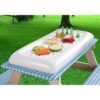 Bandeja inflable para servir ensalada hielo para