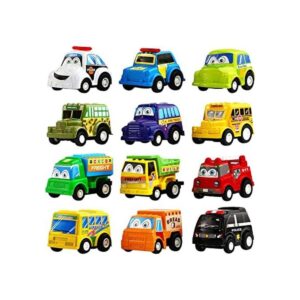 Juego de 12 mini vehículos de plástico surtidos juguetes_1