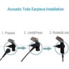 Auricular de cable único con cable reforzado para radios_4