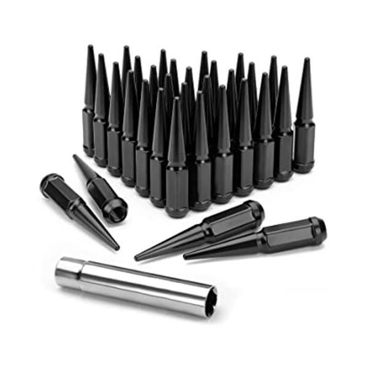 KSP M14X1.5 Tuercas de espiga negras 32 piezas 0.551 in
