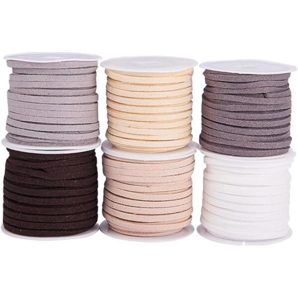 PandaHall Elite 5 rollos de piel sintética gamuza