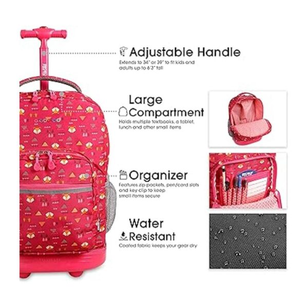 J World New York Sunrise Mochila con ruedas Fox RBS18_5