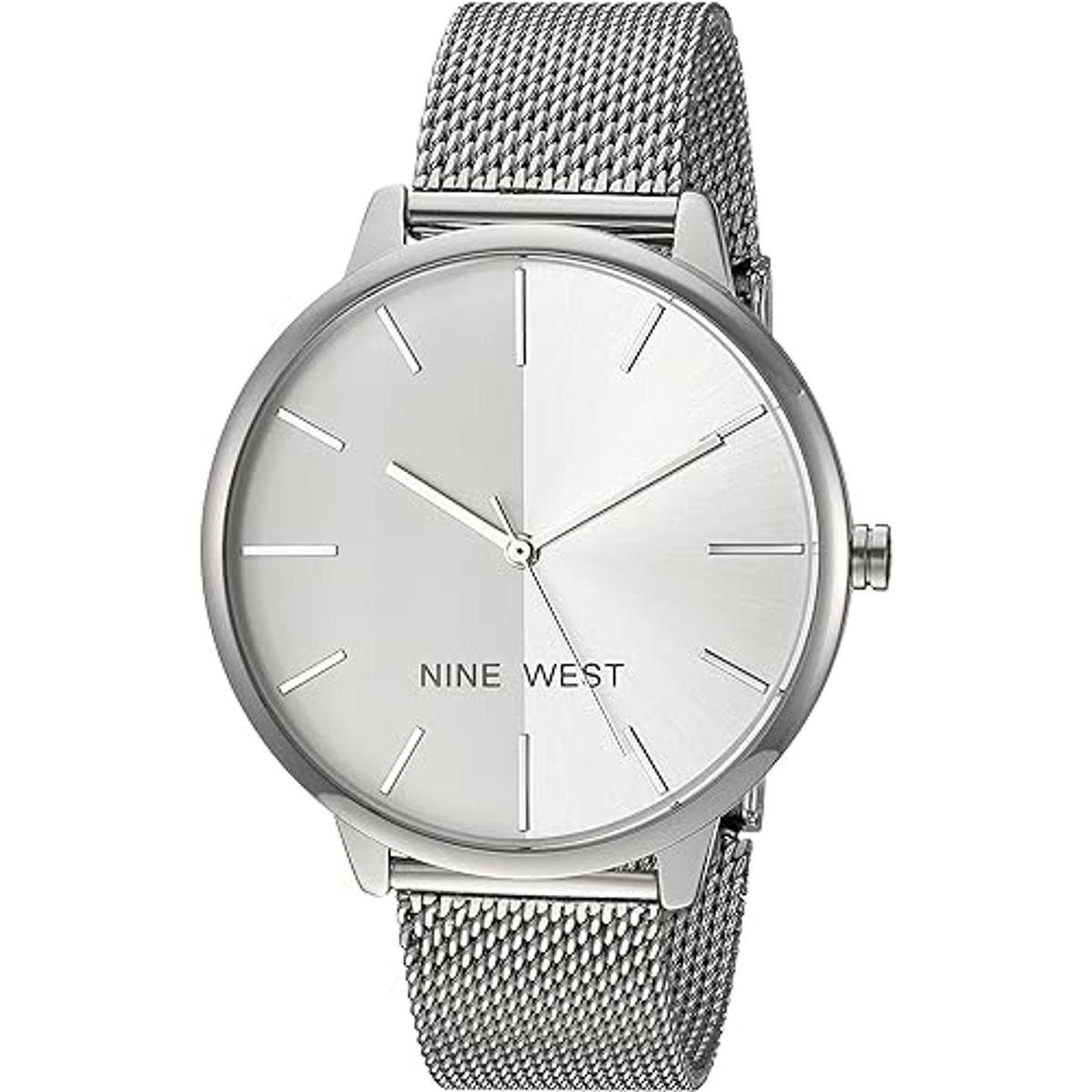 Nine West NW1981 Reloj de brazalete de malla con esfera