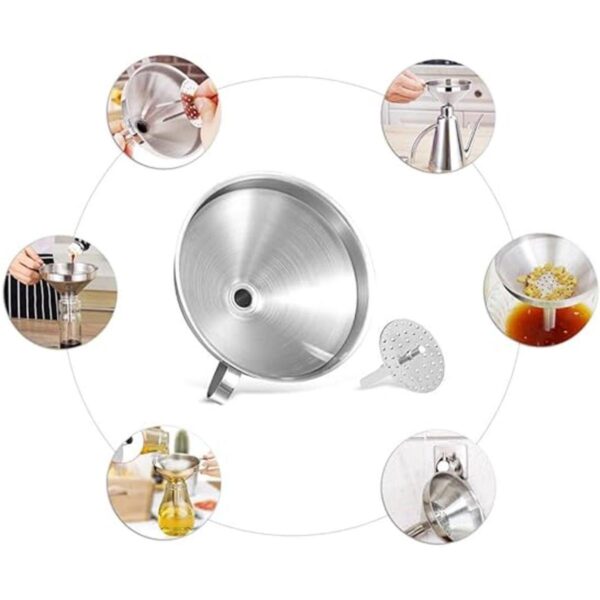 Lakatay Embudo de cocina de acero inoxidable de grado_6