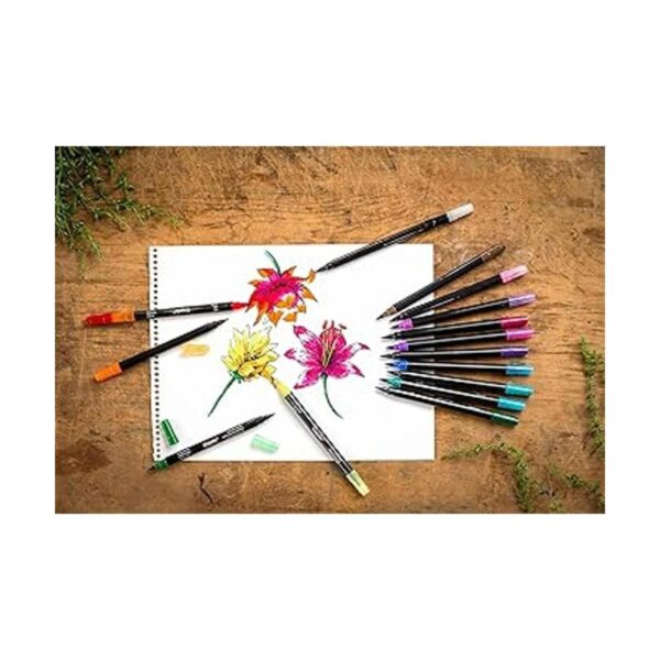 Set de caligrafía con rotuladores de doble punta de_4