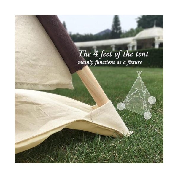 Casa de juegos para niños Lavievert Indian lona Teepee_3