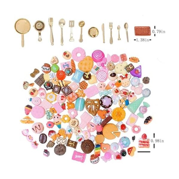 SIX VANKA Decoración en miniatura pastelería 120 piezas
