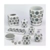 Avanti Linens Vaso con diseño de círculos de puntos_3