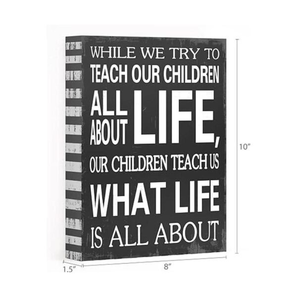 Nuestros niños enséñanos lo Life Is All About Caja de