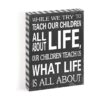 Nuestros niños enséñanos lo Life Is All About Caja de