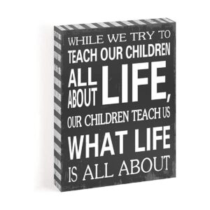 Nuestros niños enséñanos lo Life Is All About Caja de