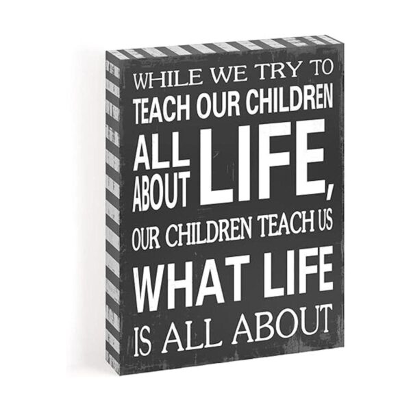 Nuestros niños enséñanos lo Life Is All About Caja de
