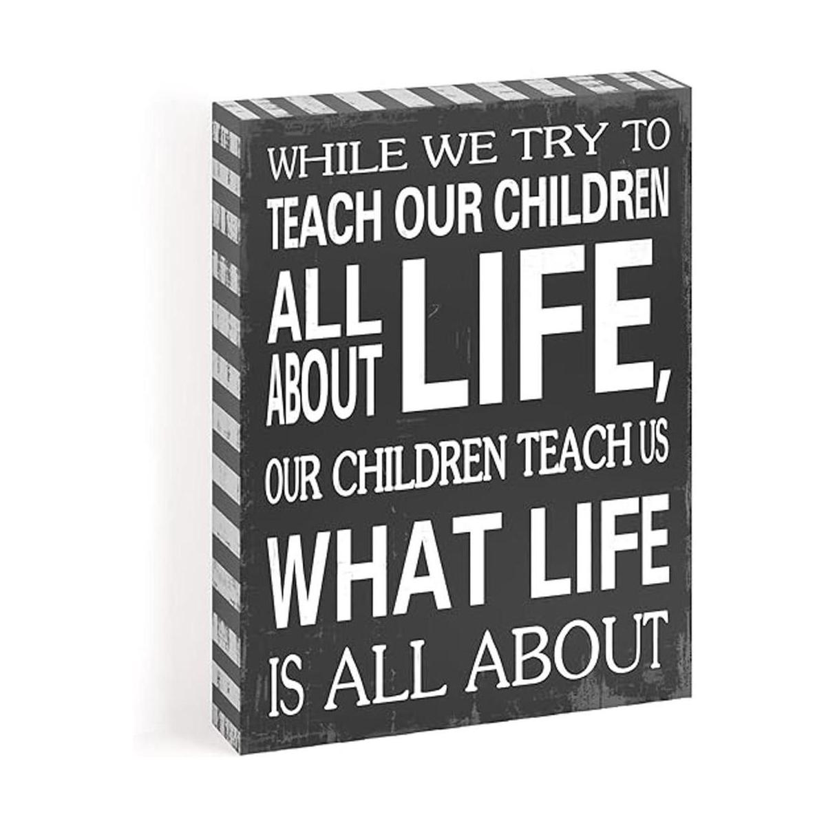 Nuestros niños enséñanos lo Life Is All About Caja de