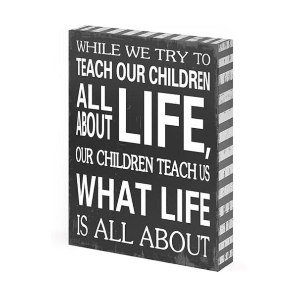 Nuestros niños enséñanos lo Life Is All About Caja de