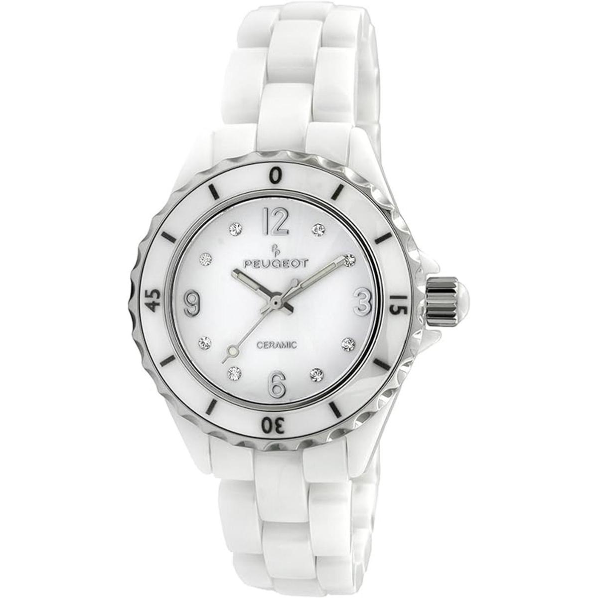 Peugeot reloj de pulsera de cerámica con bisel deportivo