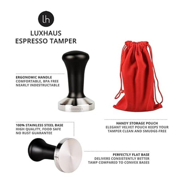 LuxHaus Tamper Espresso de 1.929 in Tamper de café