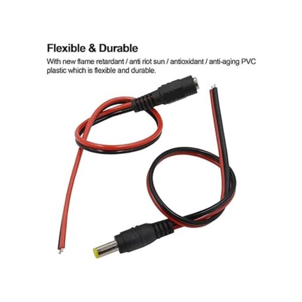 MILAPEAK 10 pares de cables de enchufe de barril de_6