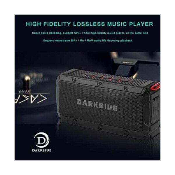 DarkBlue Altavoz Bluetooth portátil para exteriores con_2