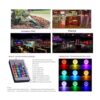 RAYWAY Par38 Bombilla LED RGB luz blanca cálida para