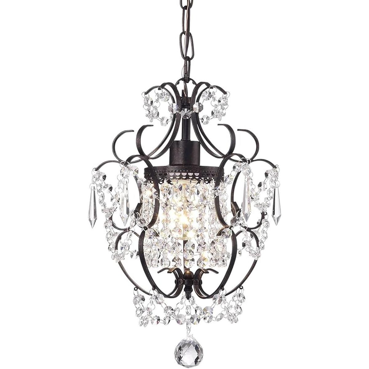 EDVIVI Amorette Mini candelabro de cristal 1 luz moderna