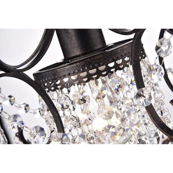 EDVIVI Amorette Mini candelabro de cristal 1 luz moderna_4