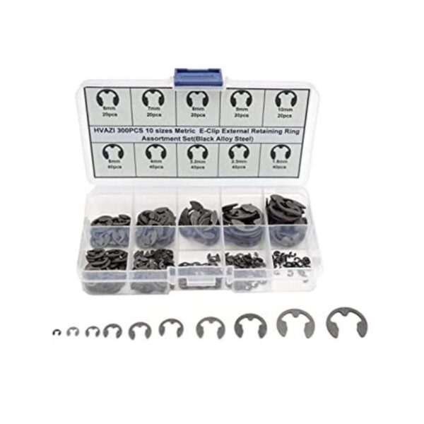 HVAZI Juego de 300 anillos de retención externos con clip_1