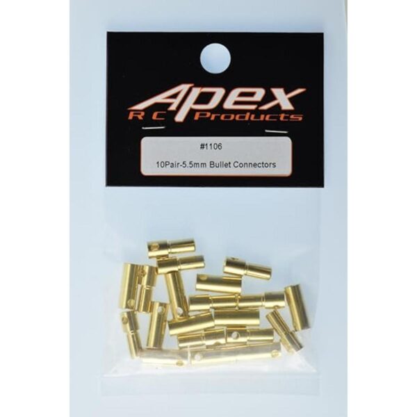 Apex RC Productos 55 mm machohembra chapados en oro_4